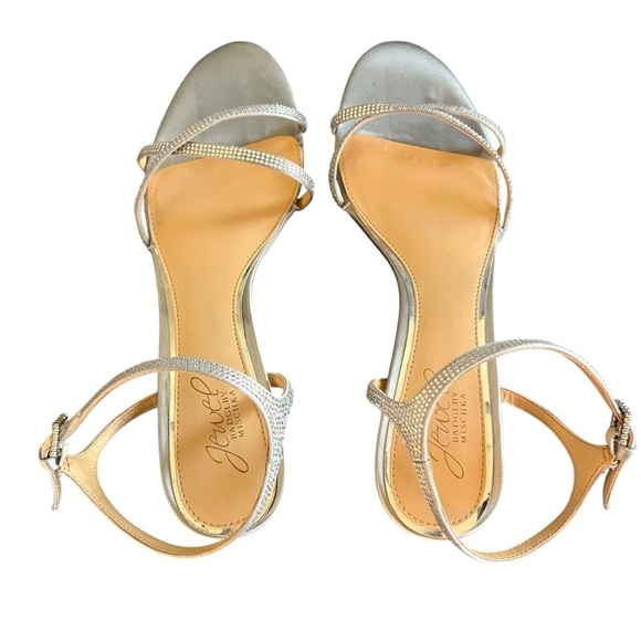 Badgley Mischka Jewel Ankle Strap Dress Sandals women’s size 8.5 - Picture 2 of 6